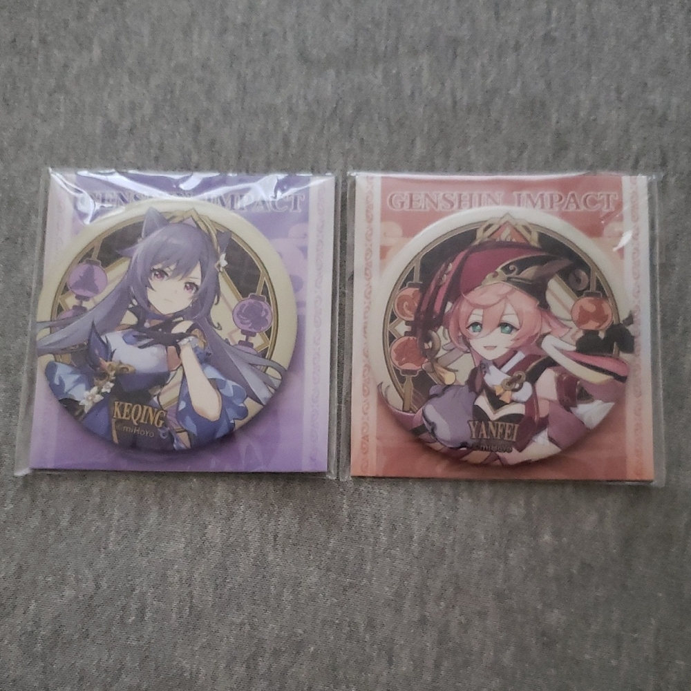 Genshin Impact Character Badges Set